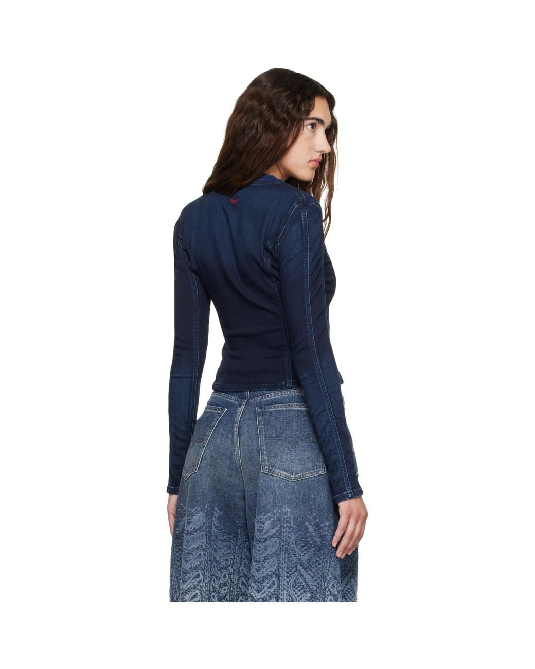 DIESEL Blue Cropped Jogg Jacket