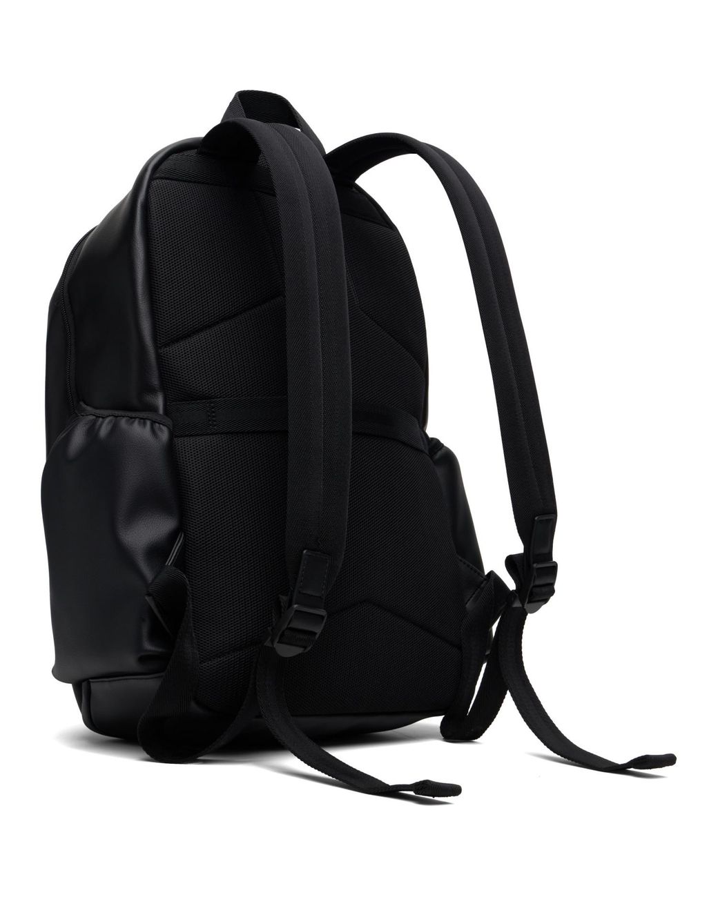 Boss Black Faux-Leather Backpack for men
