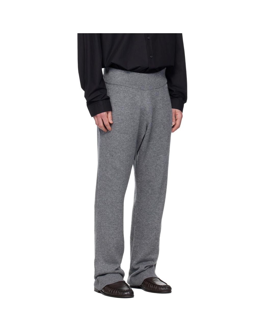 Entire studios Black Knit Lounge Pants for men