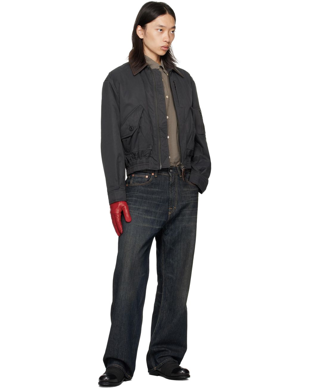 Handsome Stockholm Red Ssense Exclusive Essentials Gloves for men