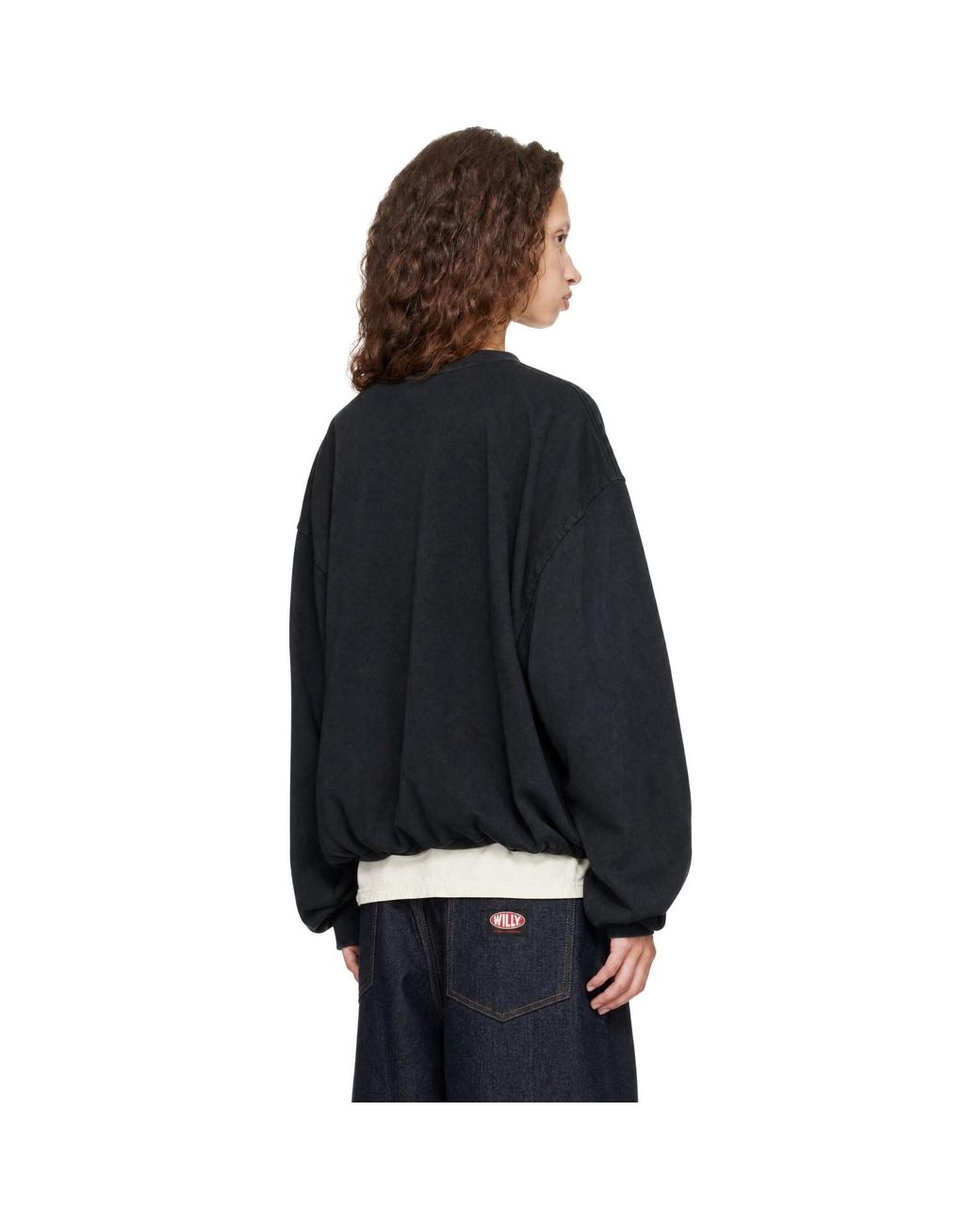 Willy Chavarria Black 'Community Center' Sweatshirt