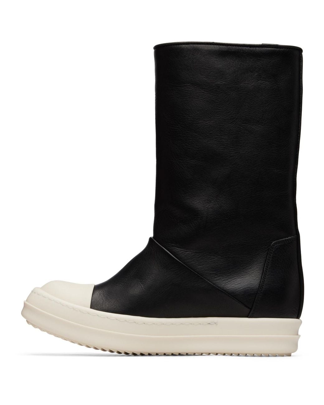 Rick Owens Black Tower Sneakwader Boots