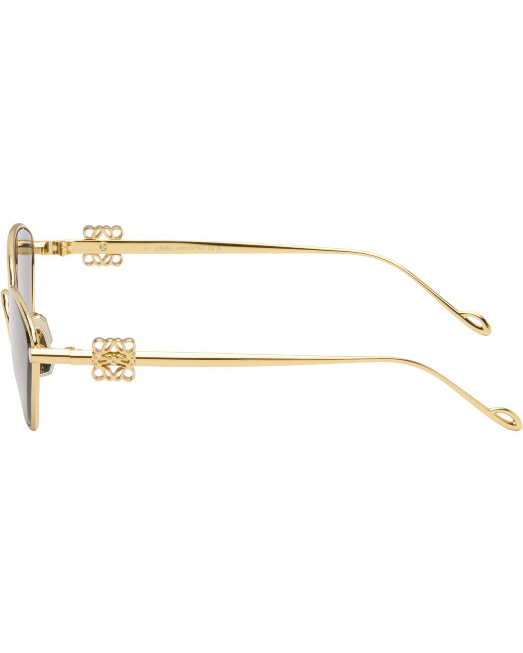Loewe Gray Anagram Hexagonal Sunglasses