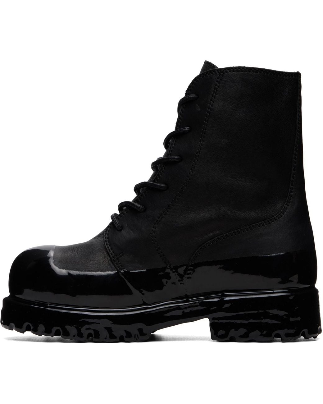 ALEXANDER DIGENOVA Black Duck Boots for men