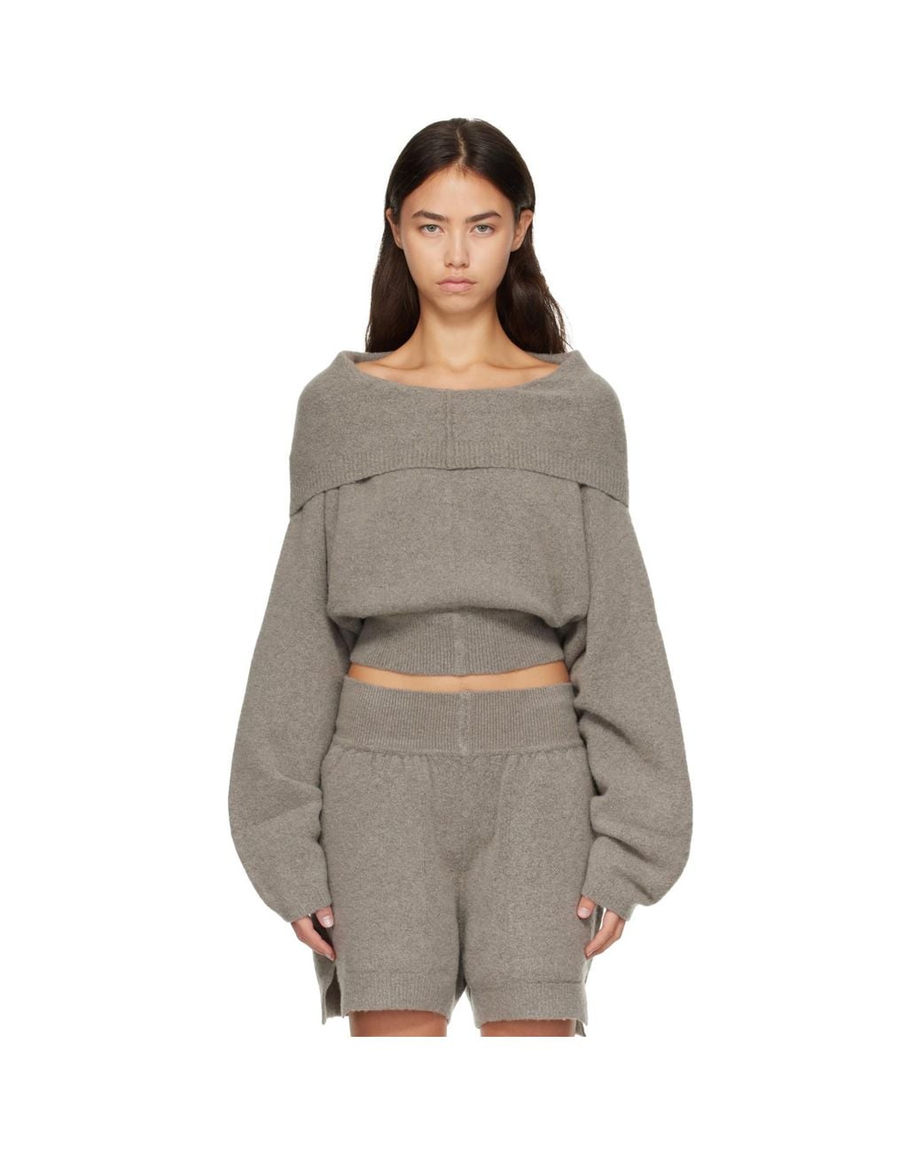 Rick Owens Gray Tower Pull Hoodie