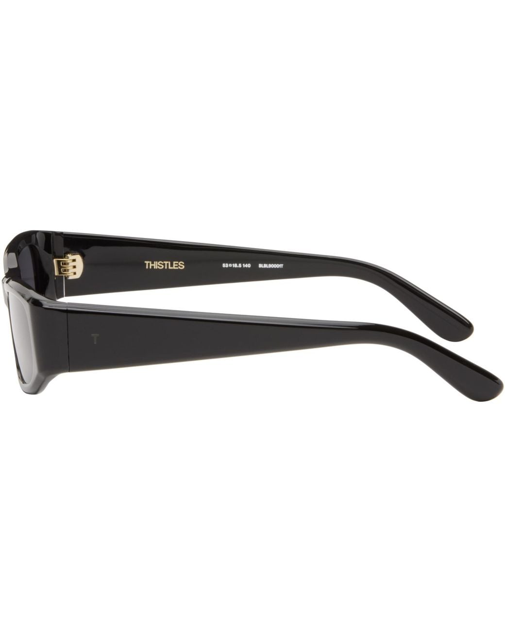 THISTLES Gray 'The Suede' Sunglasses