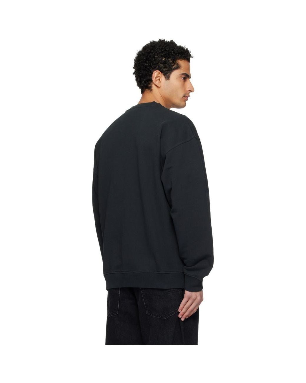 DIESEL Black S-Boxt-N5 Sweatshirt for men