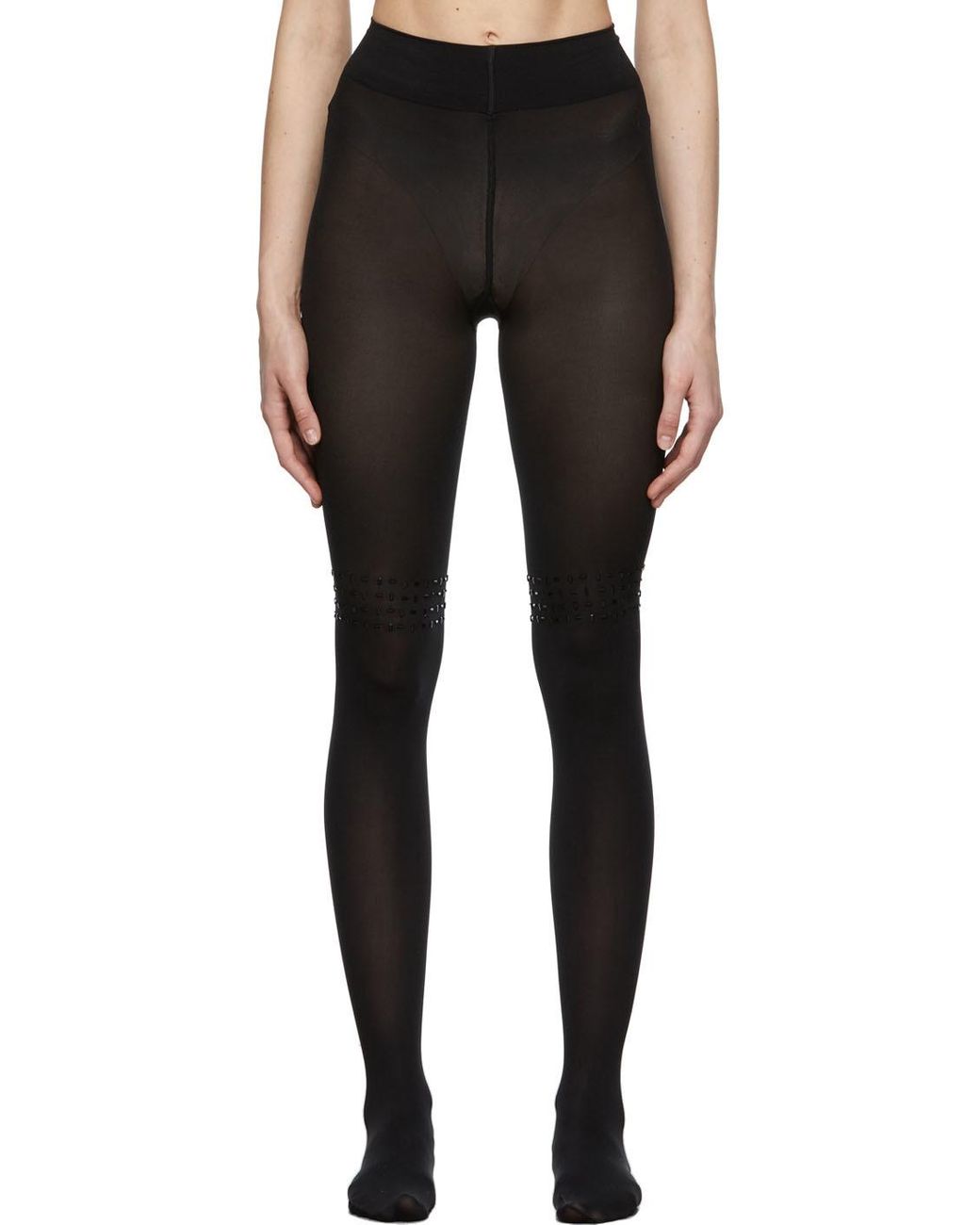 Wolford Black Gilda Tights Lyst