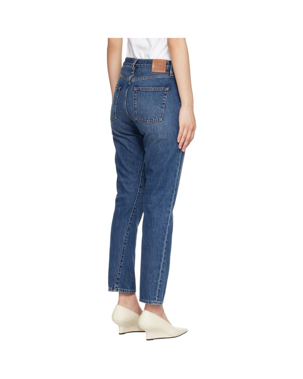 Totême  Blue Twisted Seam Jeans