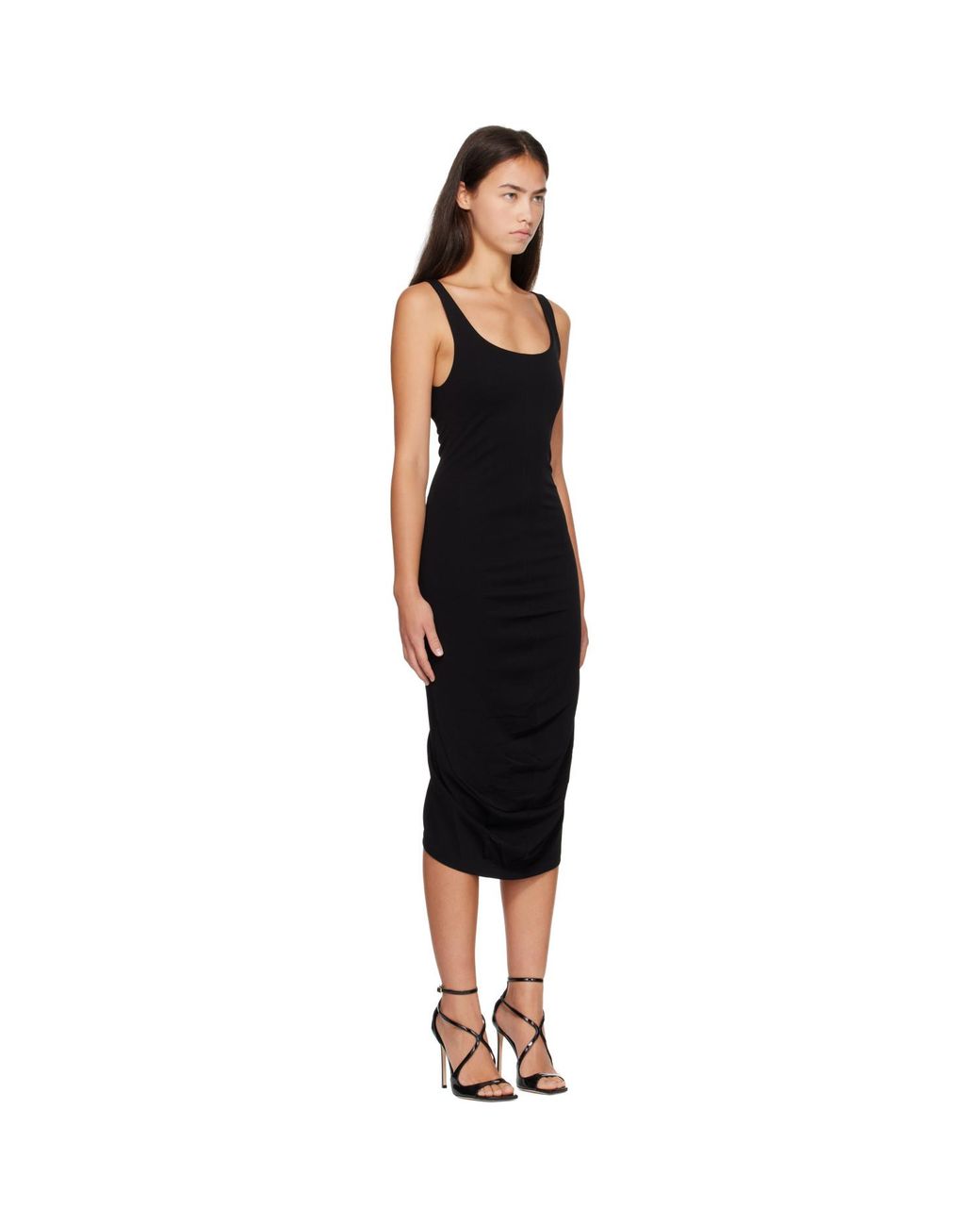 Jacquemus Black 'The Regata' Midi Dress