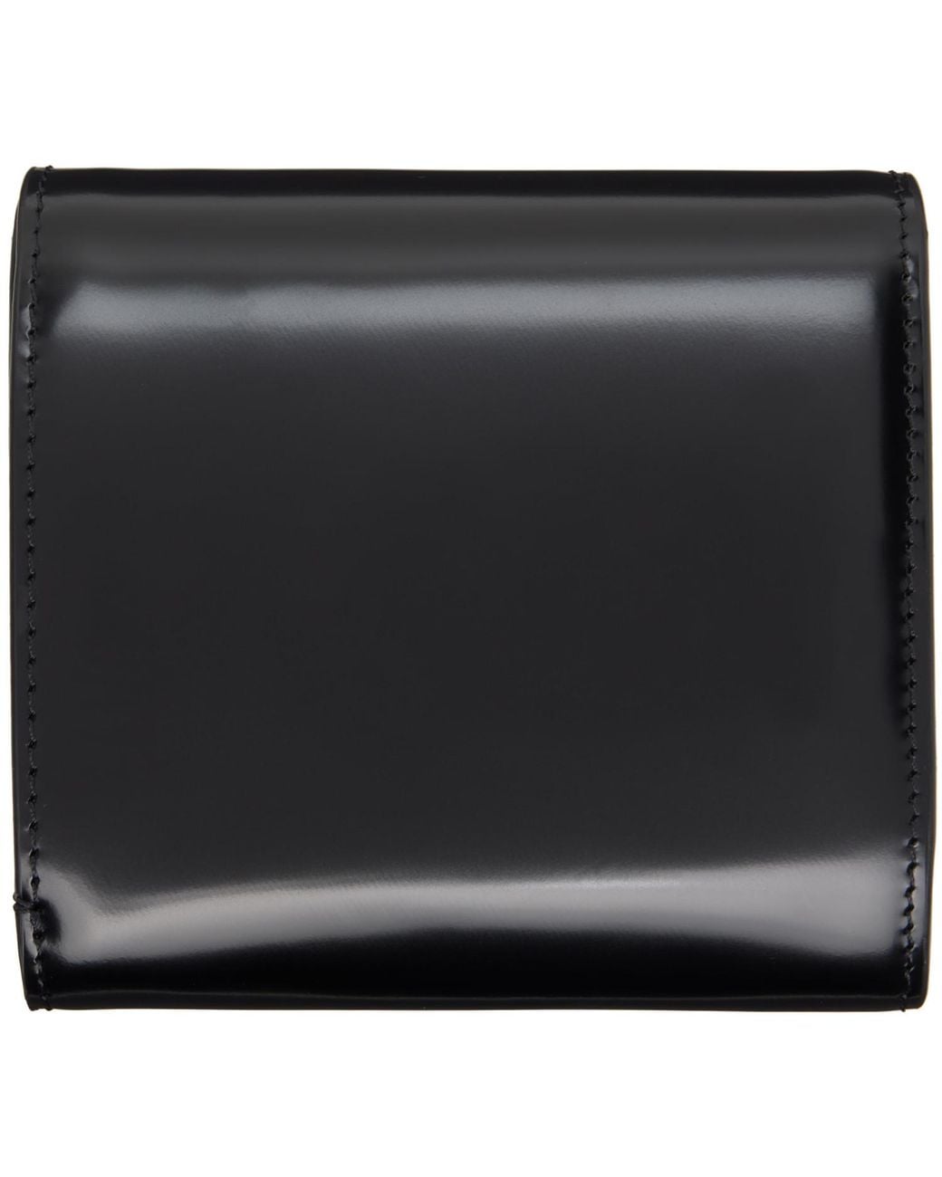 AMI Black Paris Paris Compact Wallet for men
