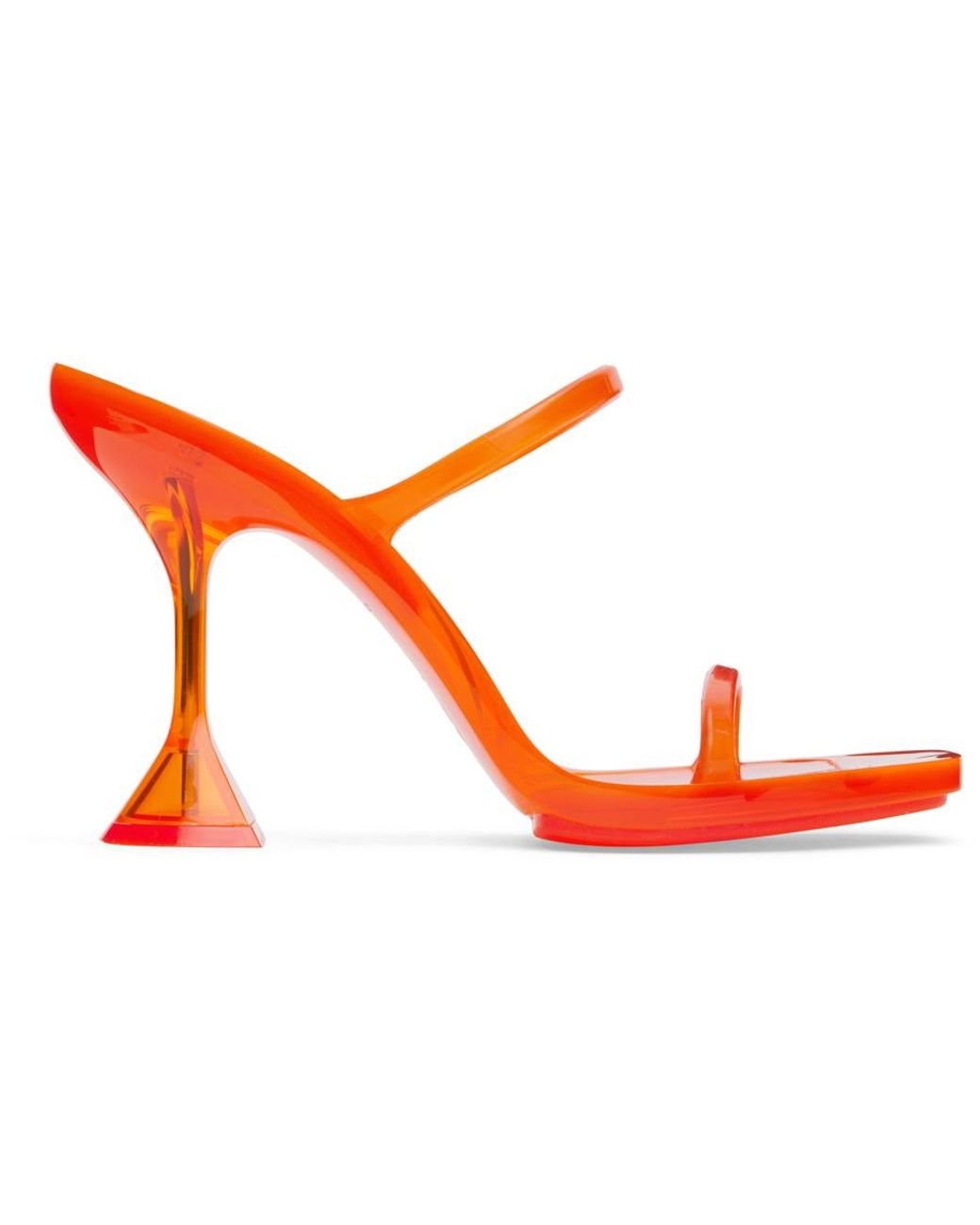 【関税込み】Amina Muaddi ブルー Brito Slipper ヒールサンダル Brito 95 PVC sandals in blue - Amina Muaddi | Mytheresa