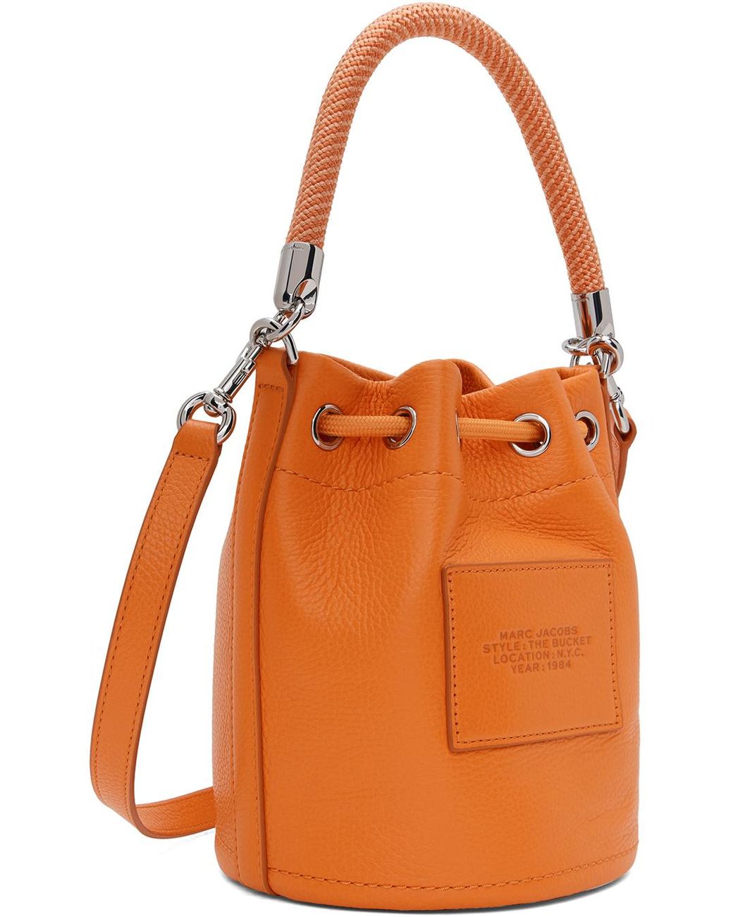 Marc Jacobs 'the Leather Bucket' Bag in Orange | Lyst