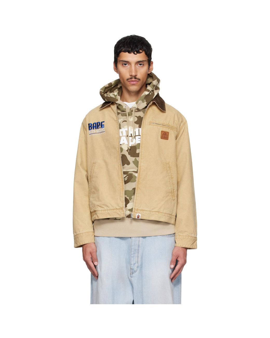 A Bathing Ape Metallic Work Jacket for men