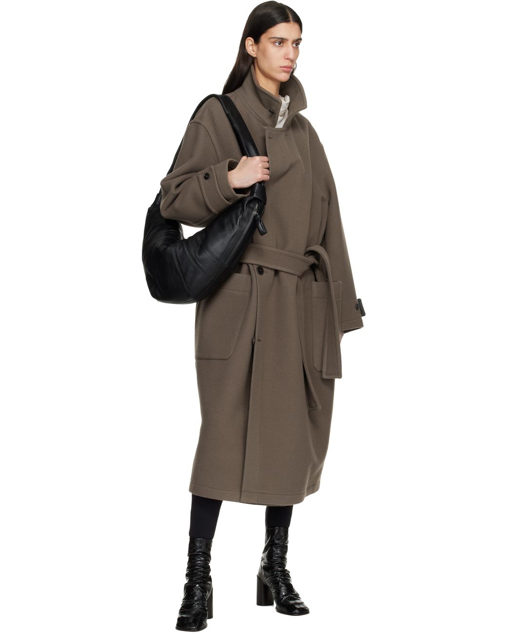 Lemaire Black Large Croissant Bag