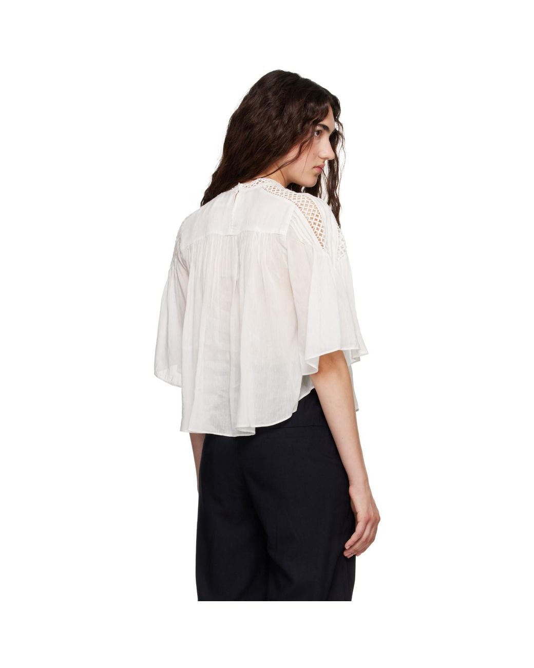 Isabel Marant White Parina Blouse