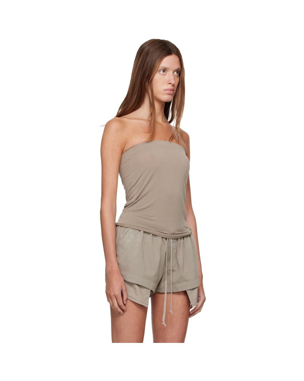 Rick Owens Gray Tower Tube Top