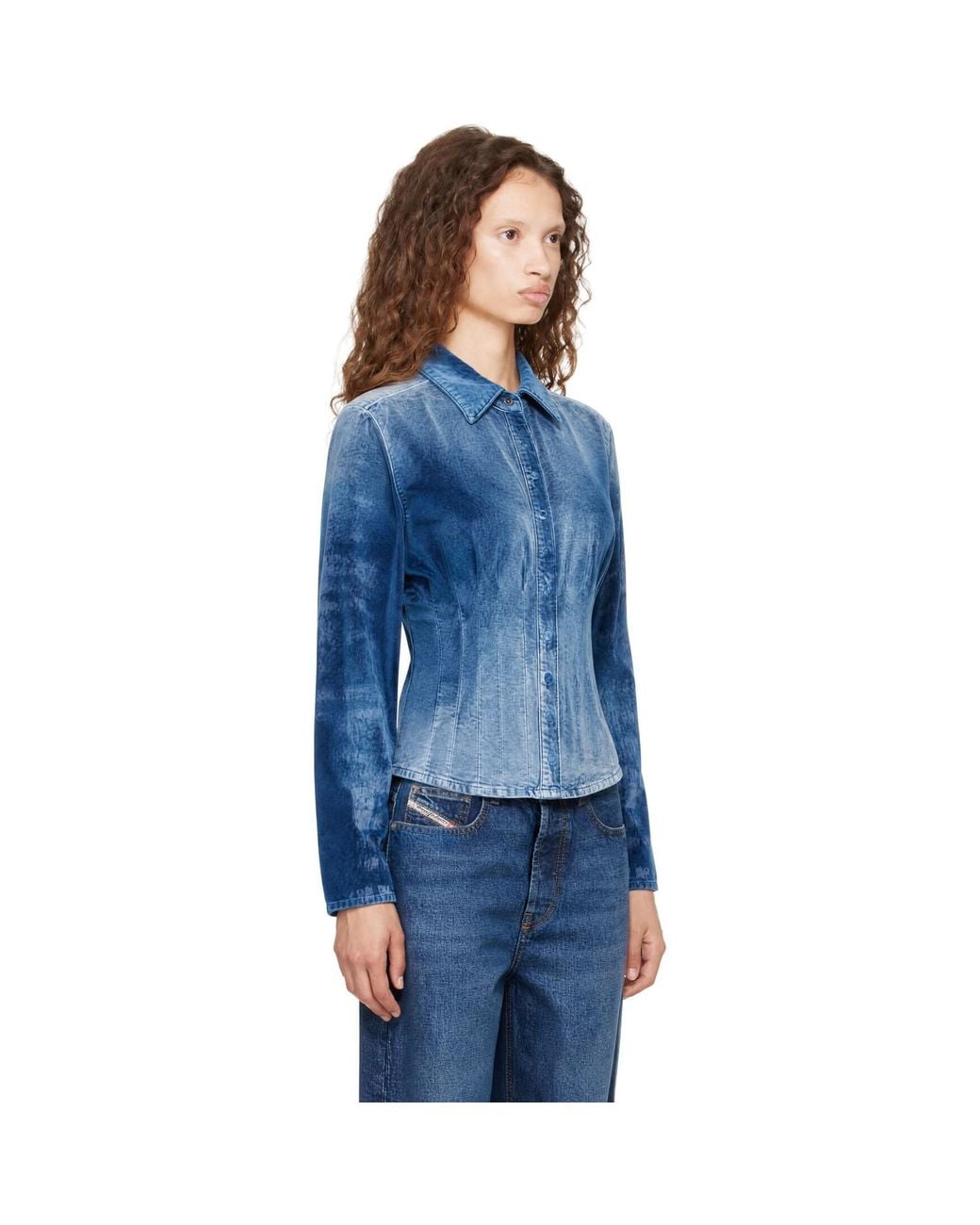 DIESEL Blue Velvet Shirt