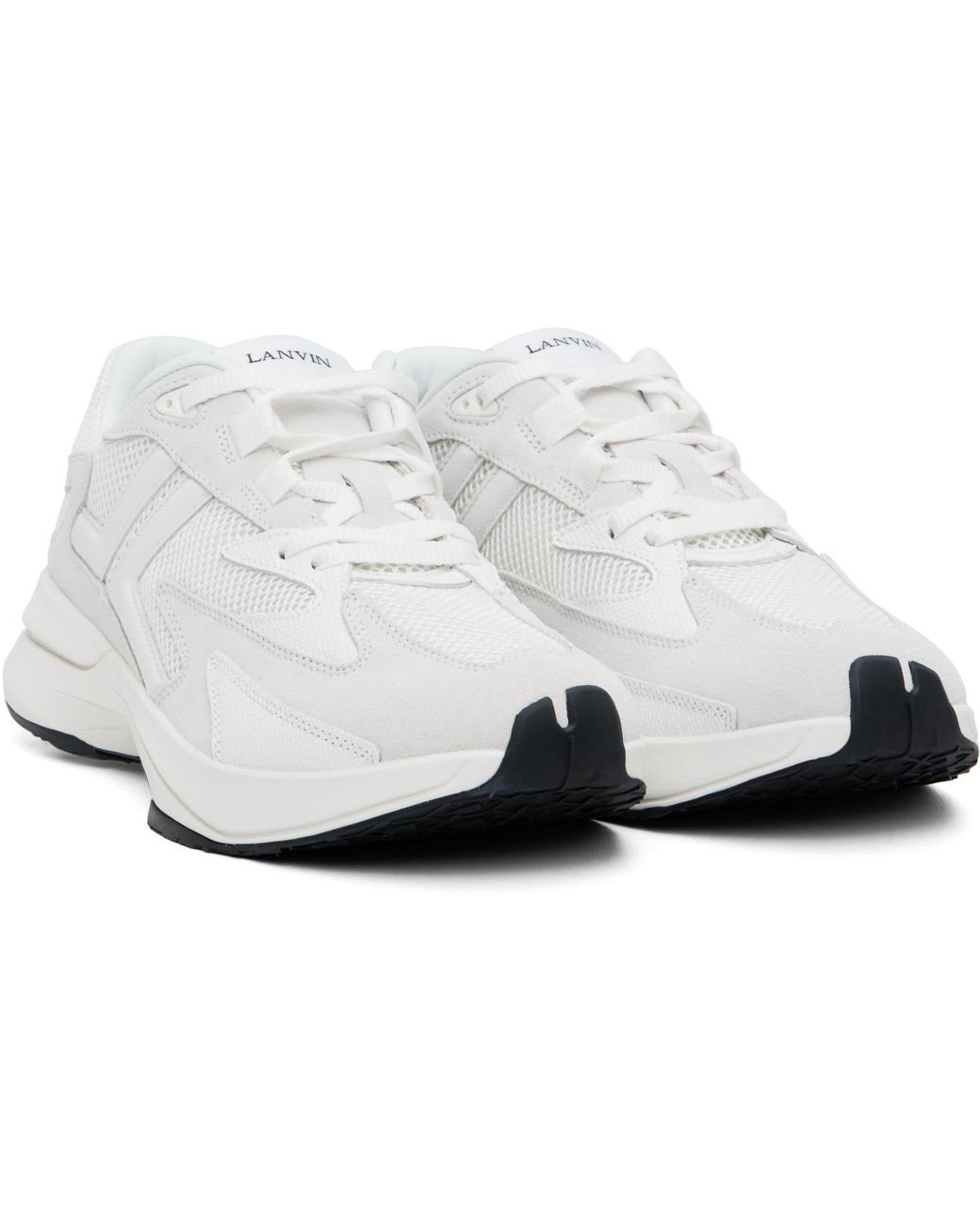 Lanvin Black Off- Jla Mesh Sneakers