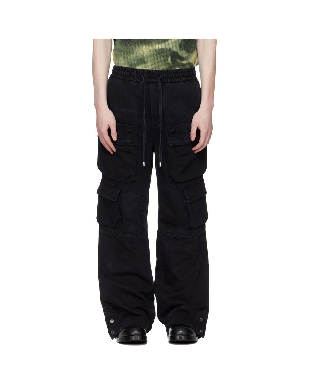 Amiri Black Cargo Jeans for men