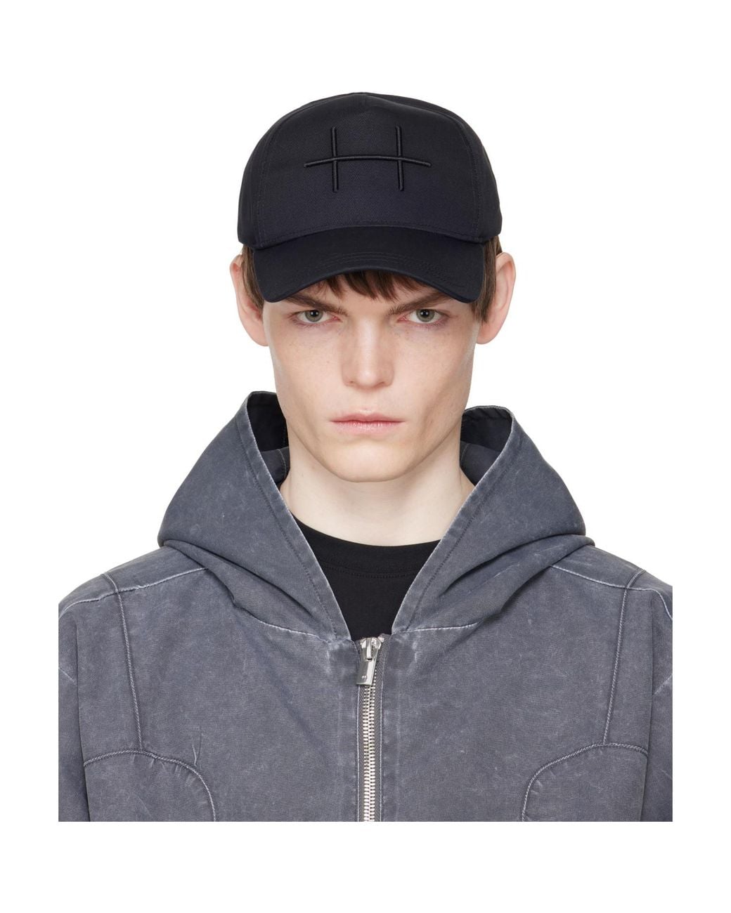 HELIOT EMIL Black Plus Cap for men