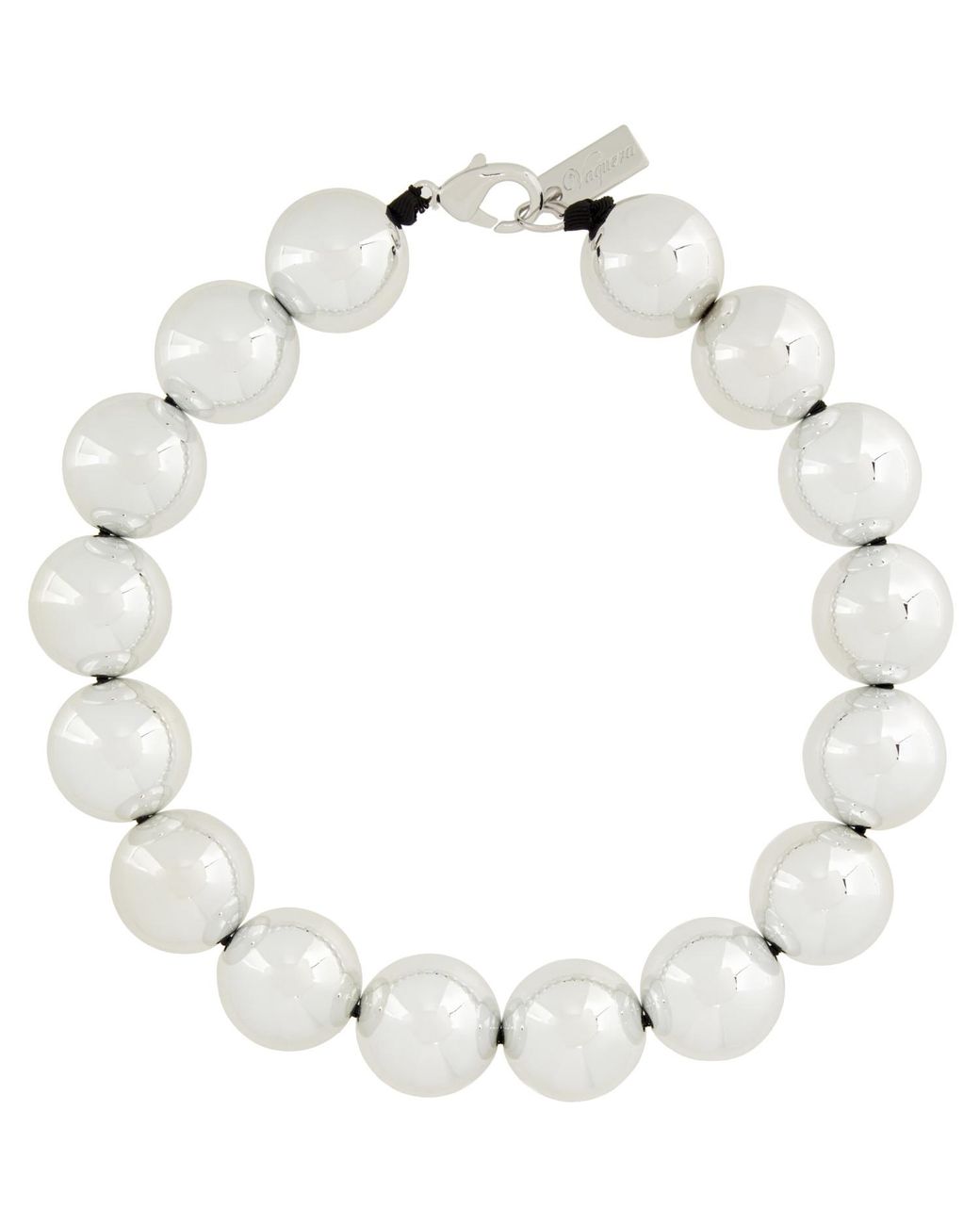 VAQUERA White Short Beaded Necklace