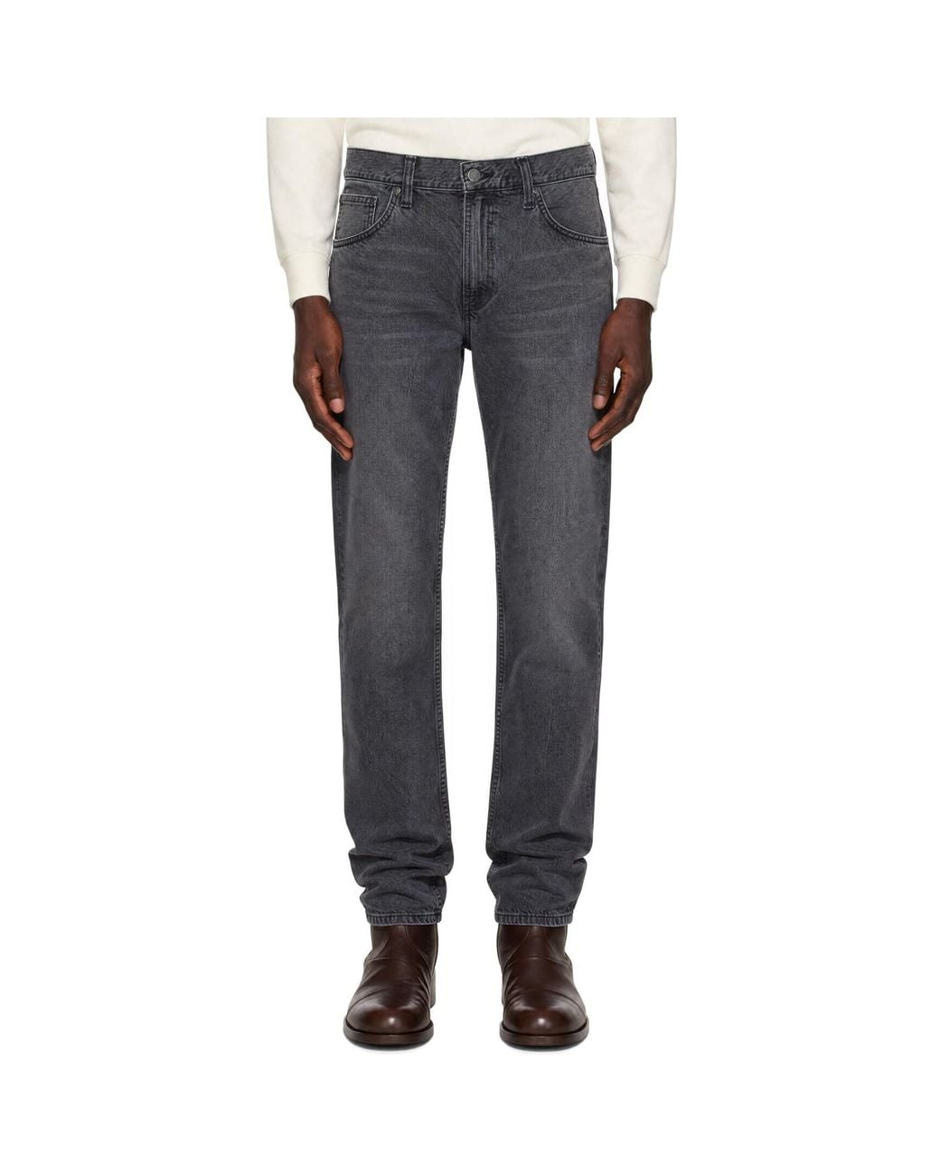 Nudie Jeans Gray Gritty Jackson Jeans for men