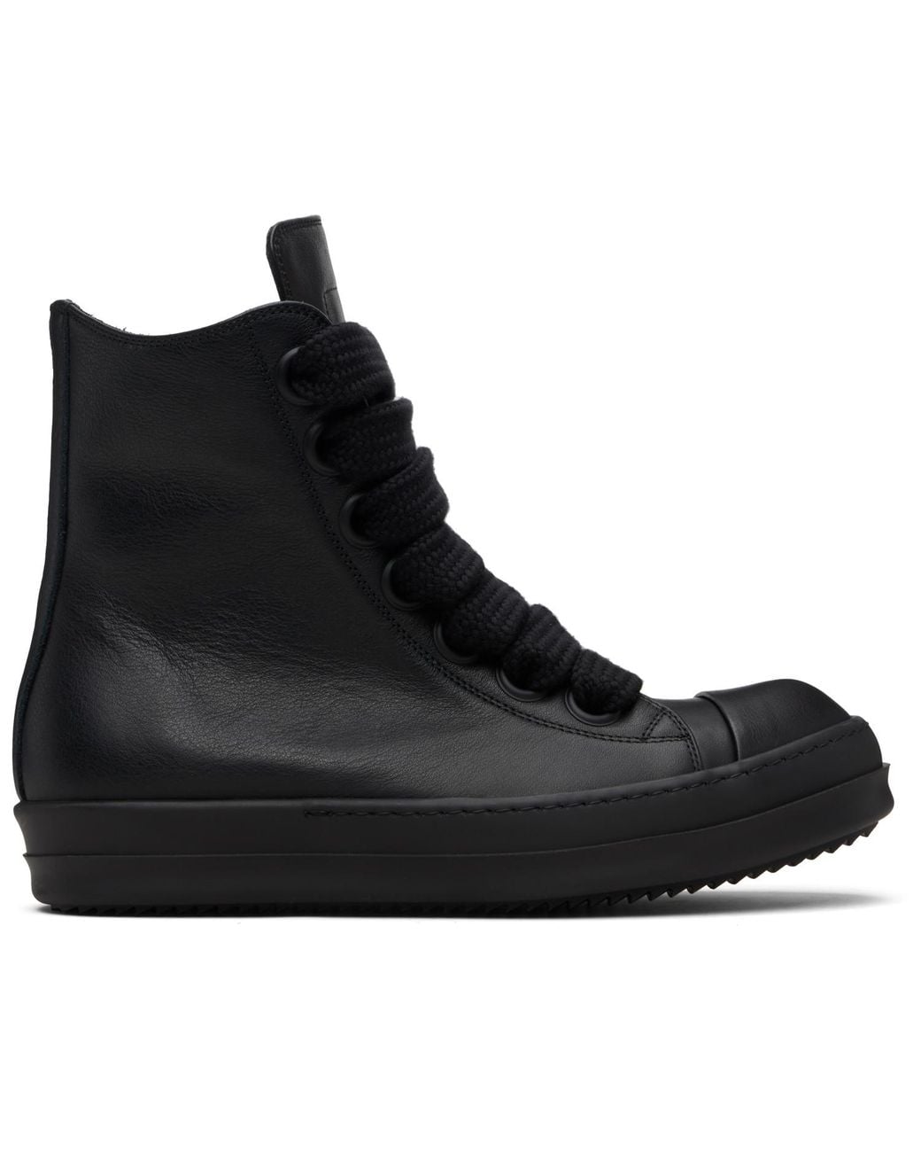 Rick Owens Black Temple Jumbolace Sneaks Sneakers for men
