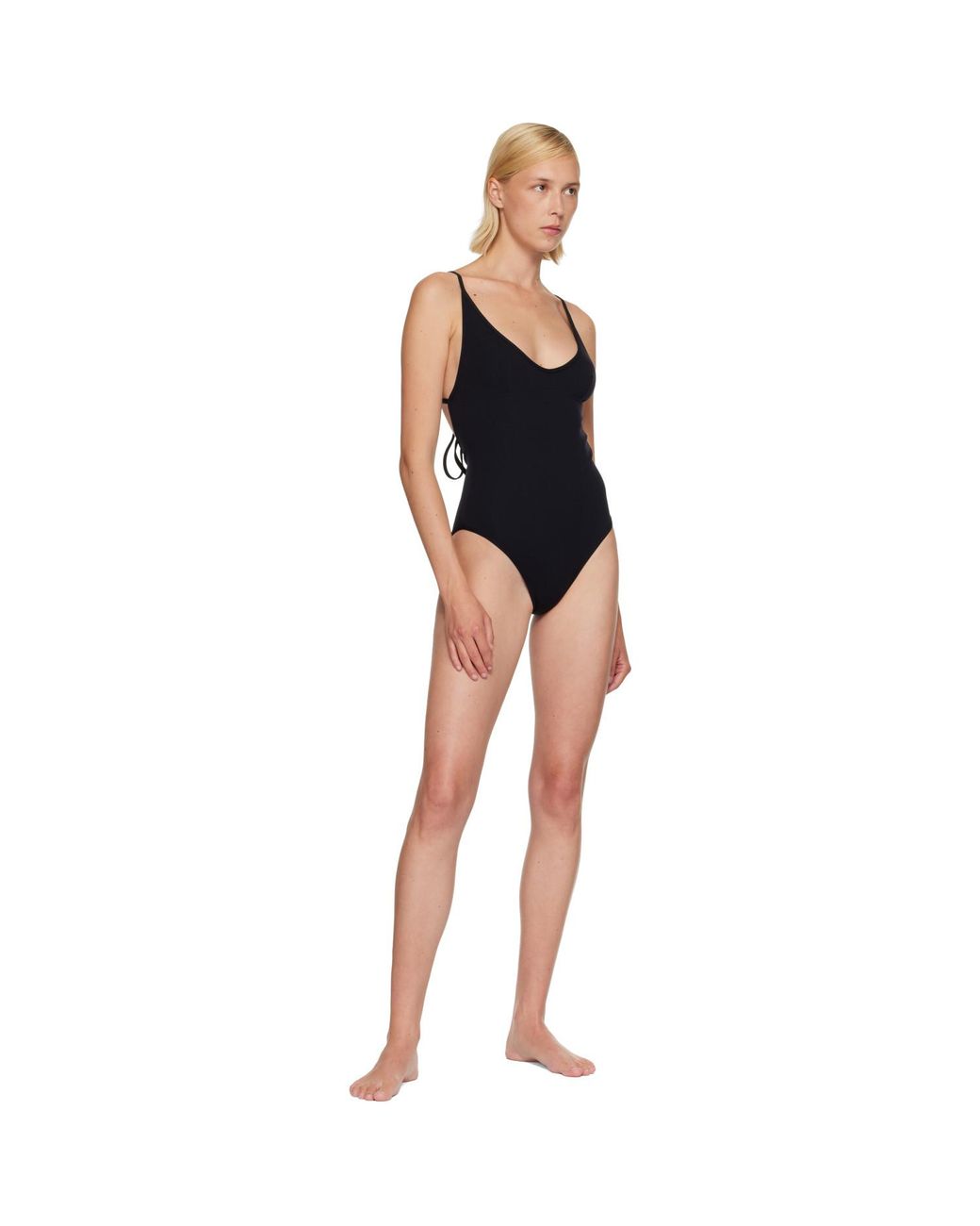Totême Black Scoop Swimsuit