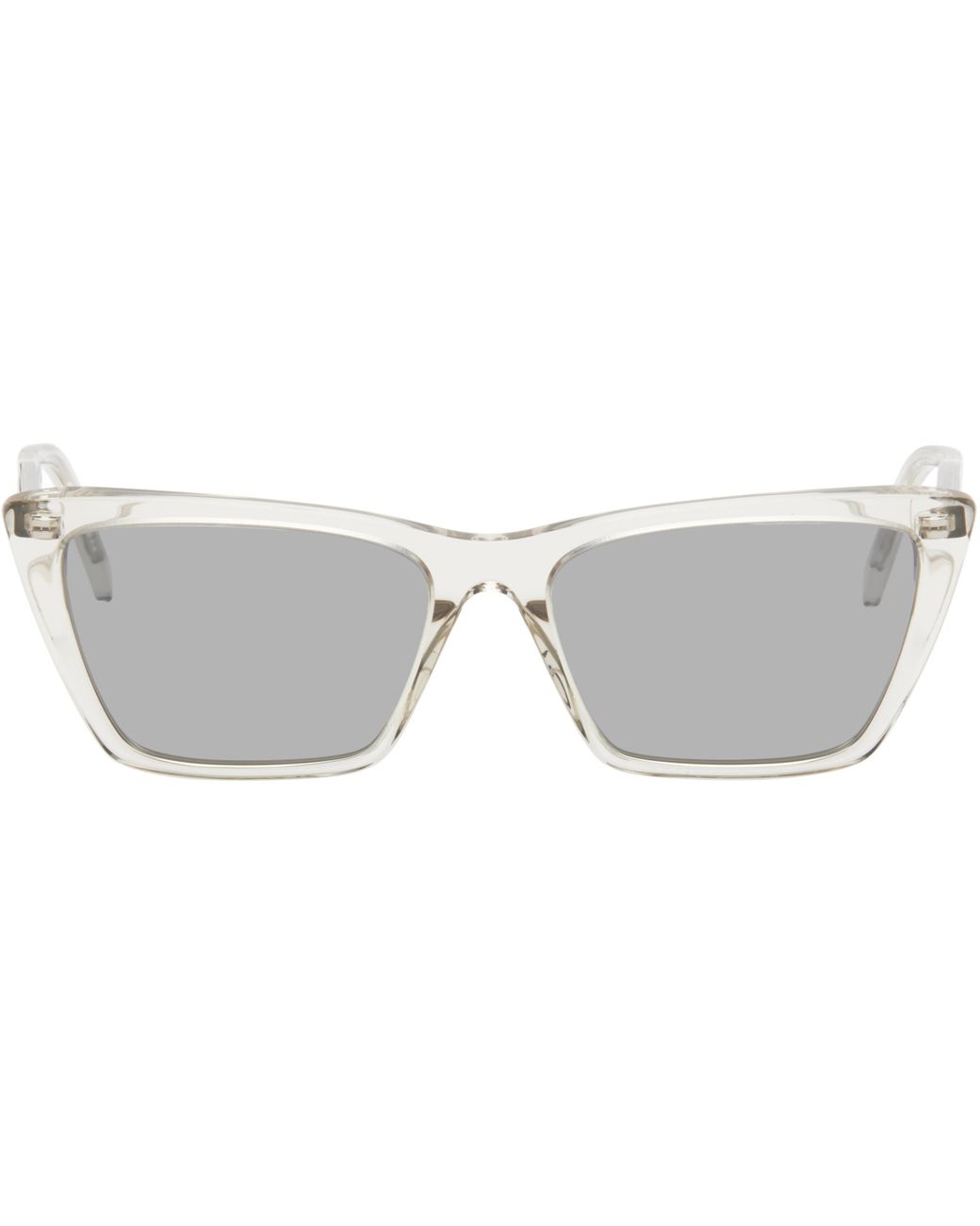 メンズ Saint Laurent ベージュ Sl 737 Mica Thin サングラス