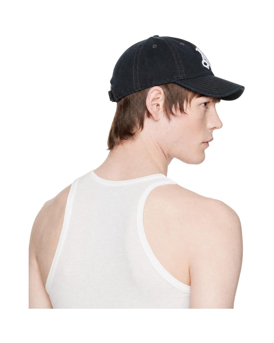AARON ESH Black 'Ae' Cap for men
