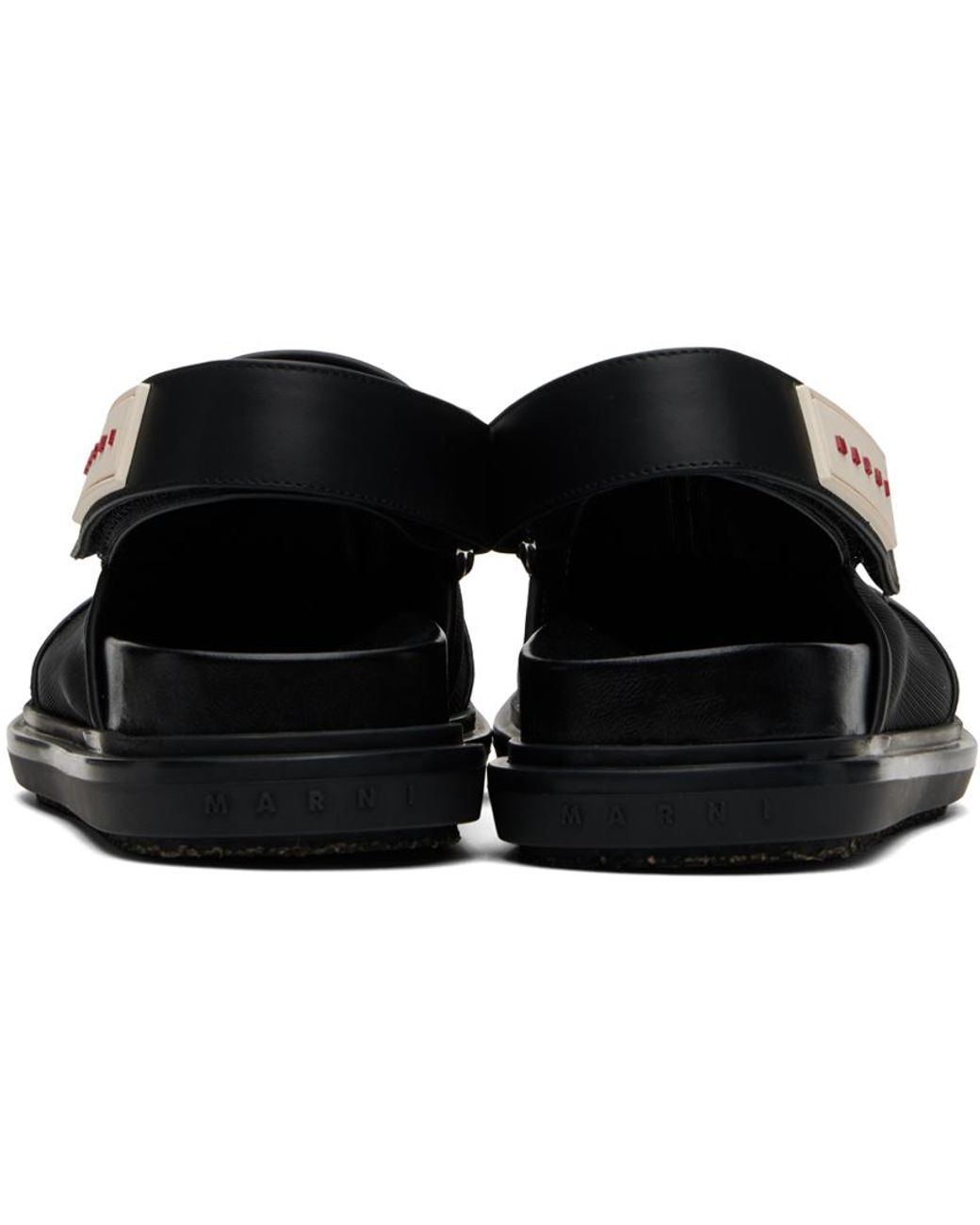 Marni Back Strap Mules in Black | Lyst display picture 1