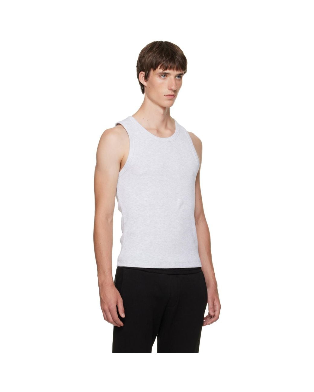 Entire studios White Rib Tank Top for men