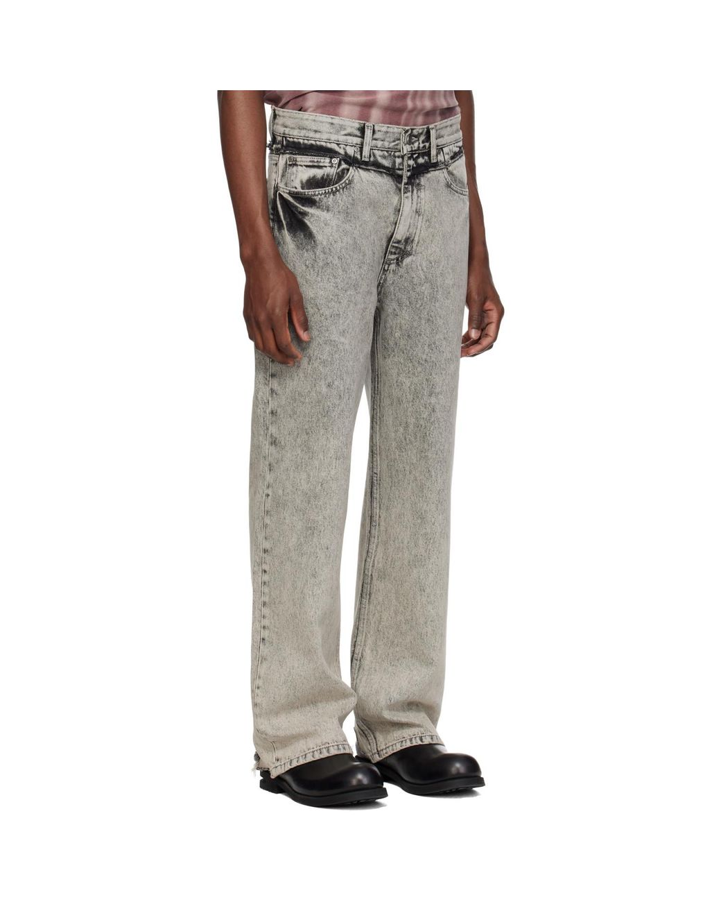MMIC Black Off Jeans for men