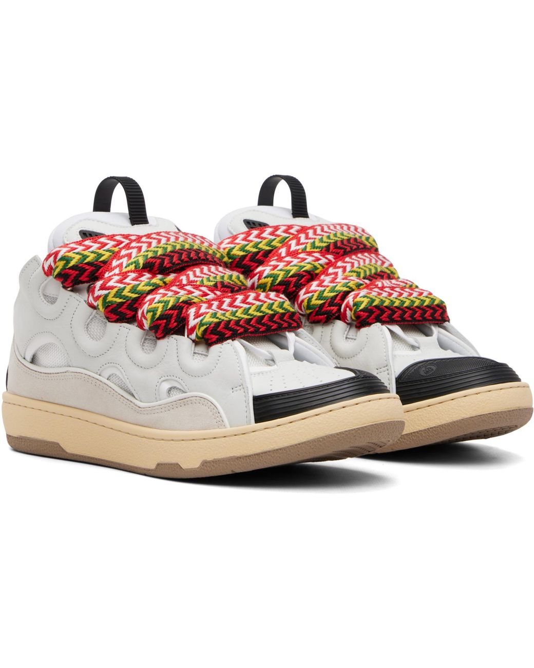 Lanvin White Curb Sneakers
