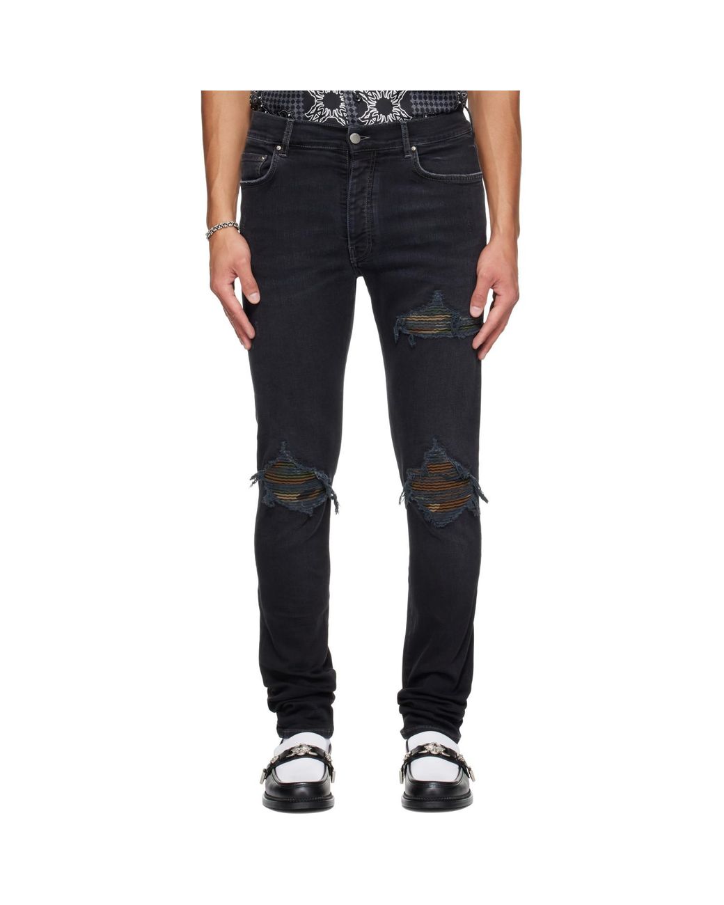 Amiri Blue Camo Mx1 Jeans for men