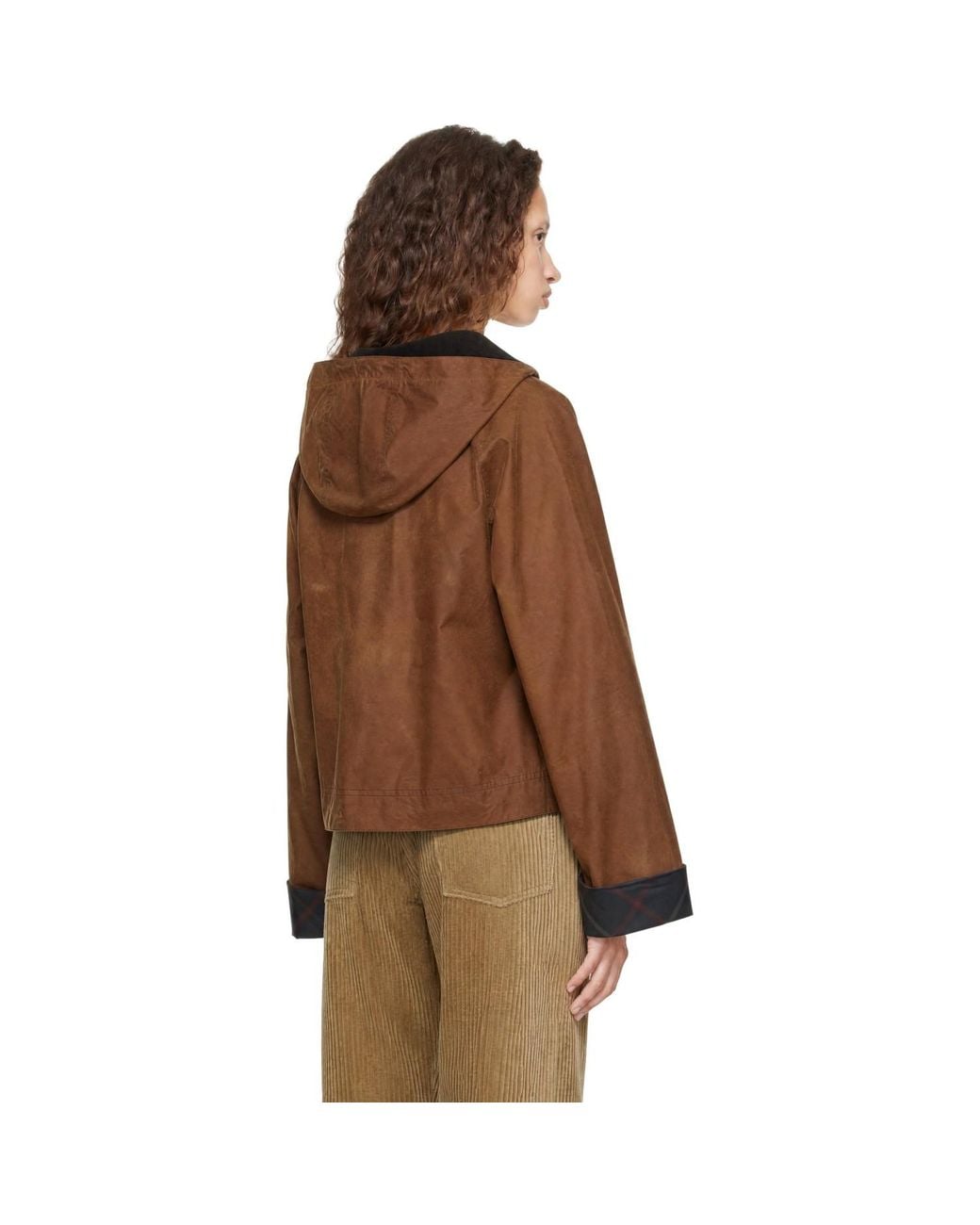 Barbour Brown Tan Adina Wax Jacket