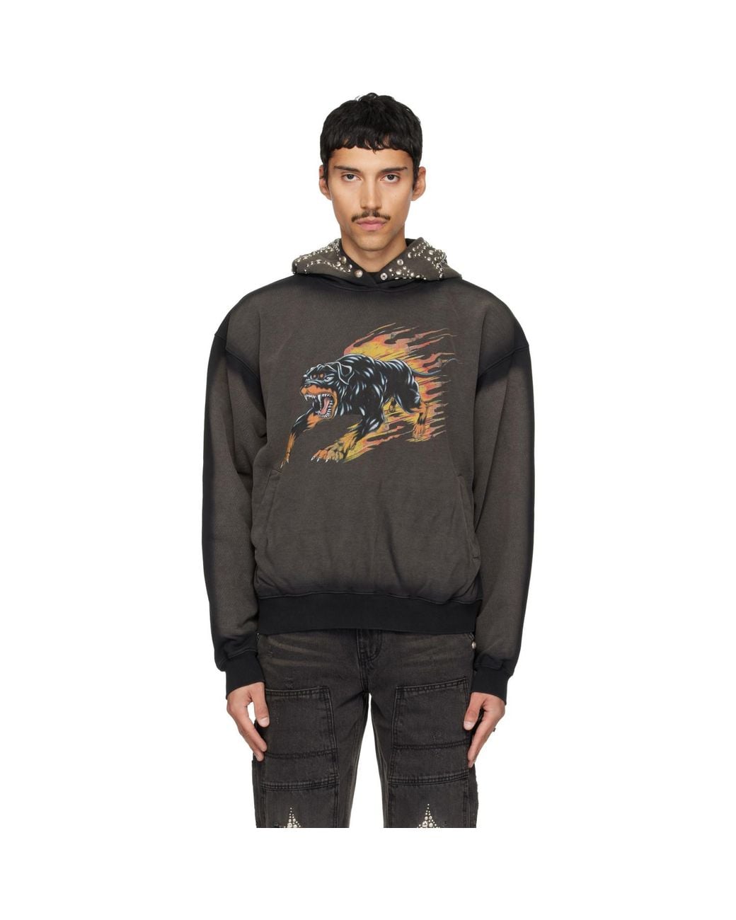 THUG CLUB Black Hotheaded Jamong Hoodie for men