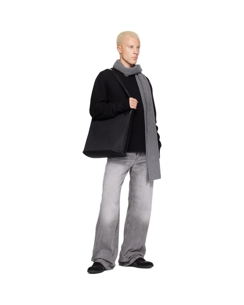 A.P.C. Black Vera Maxi Biker Bag for men