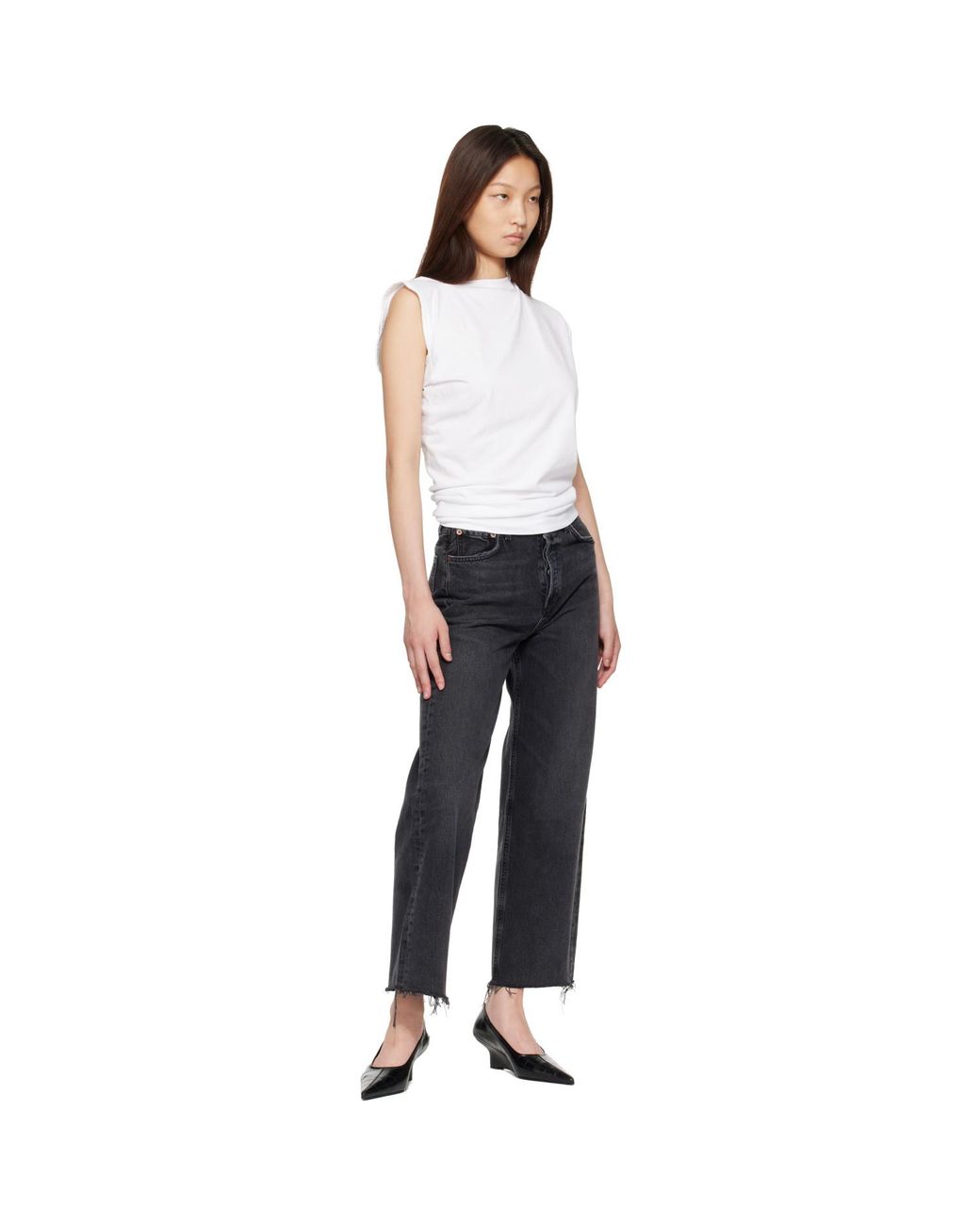 Agolde White Beth T-Shirt