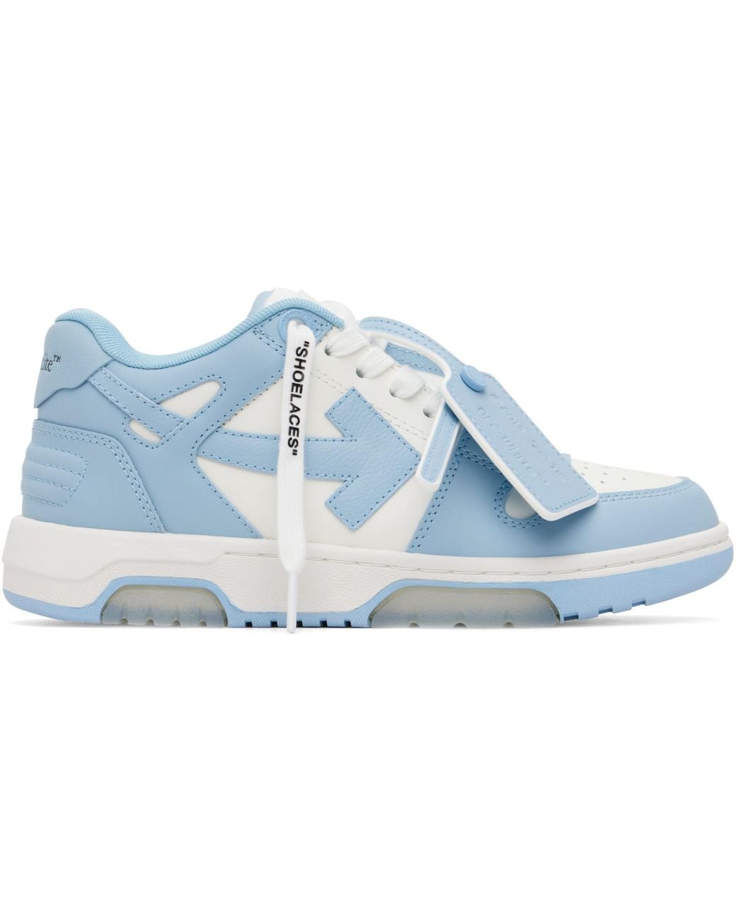 Off-White c/o Virgil Abloh Blue 'Out Of Office' Calf Leather Sneakers