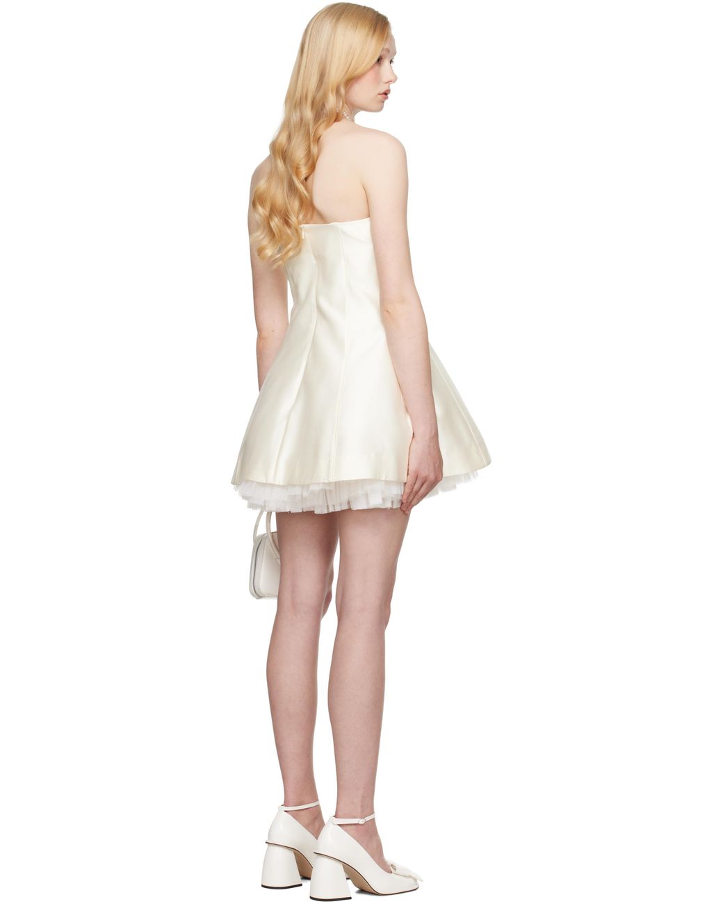 【Shushu Tong】Bridalコレクション Strapless Puffy ミニドレス ShuShu/Tong Ssense限定 Bridalカプセルコレクション Strapless