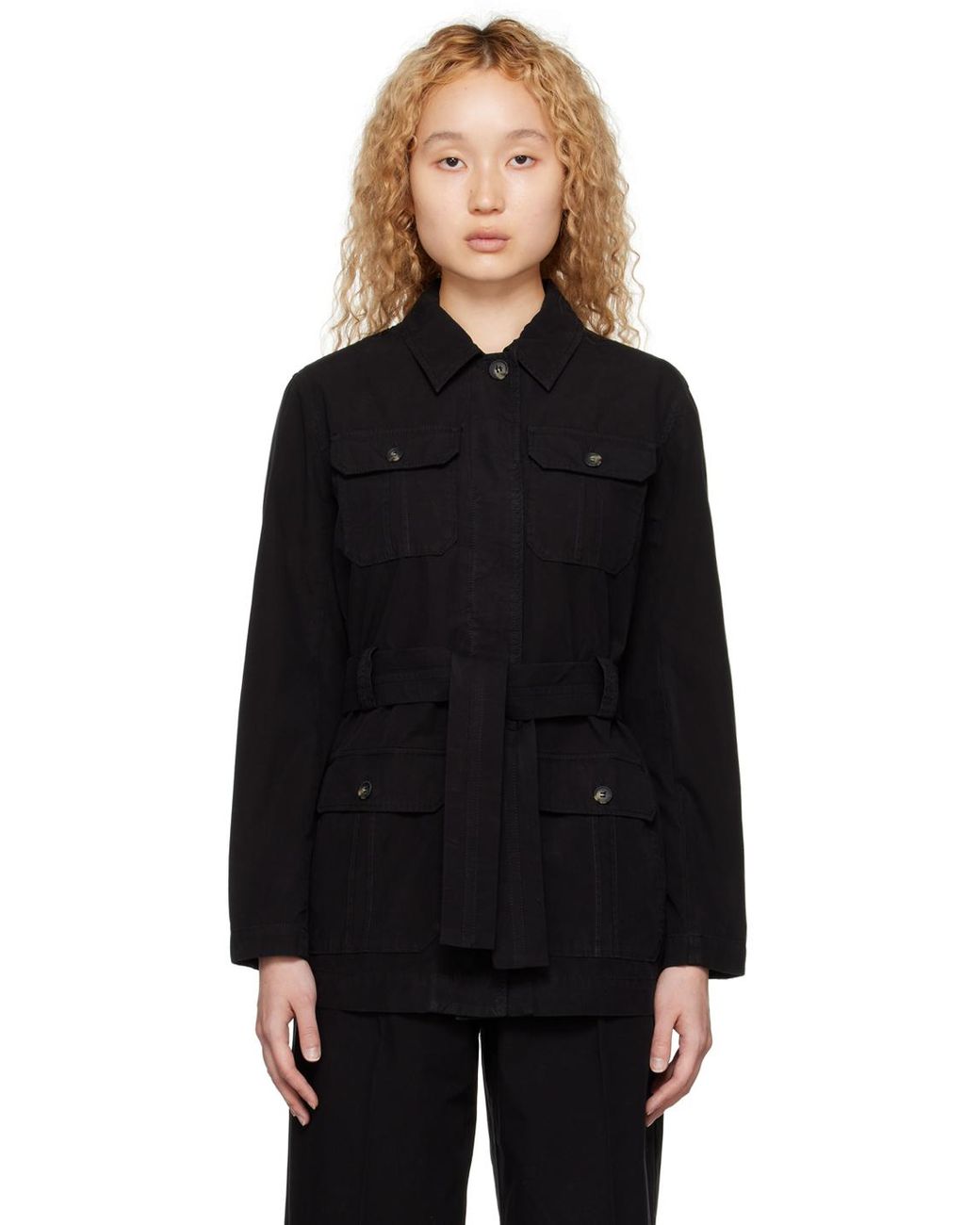 A.P.C. . Black Sahara Jacket | Lyst Canada