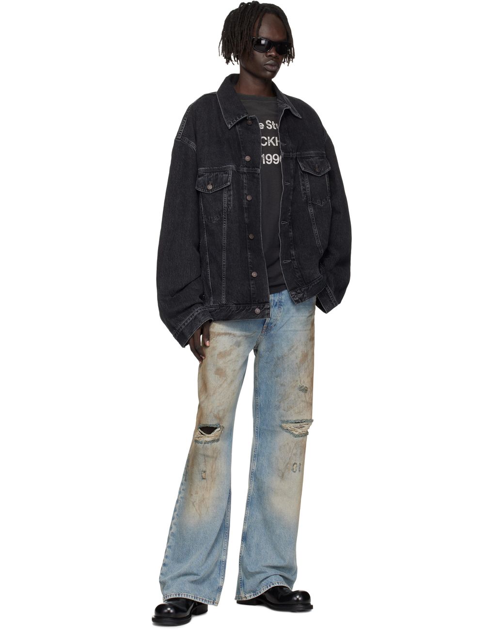 Acne Blue Regular Fit 2021M Jeans for men