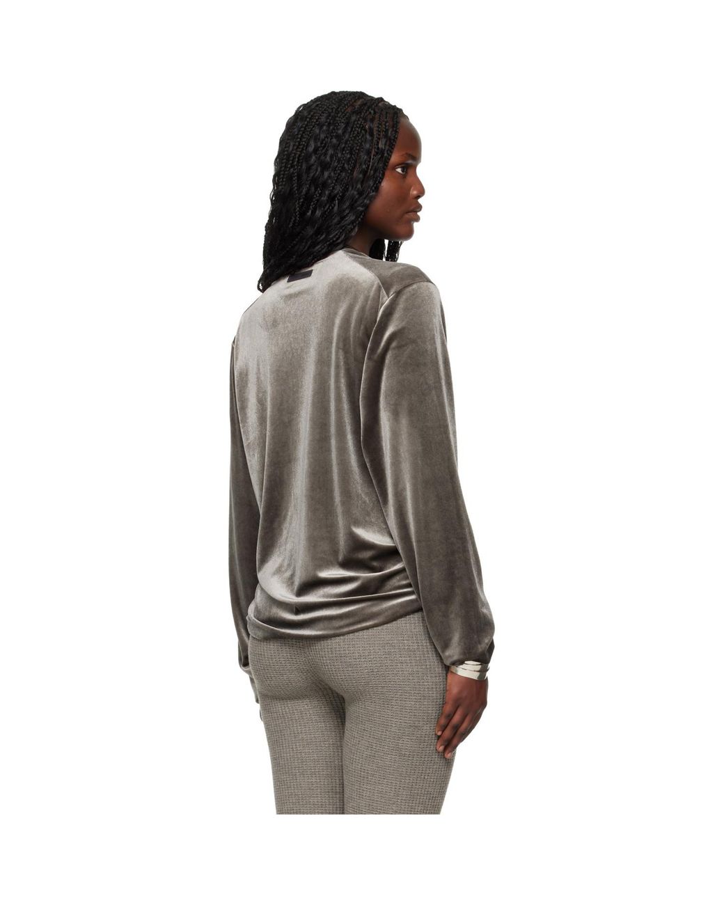 Fear Of God Brown Holiday Velour Classic Long Sleeve T-Shirt