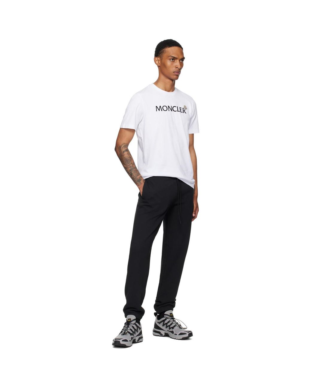 Moncler Black Archivio Creativo Sweatpants for men
