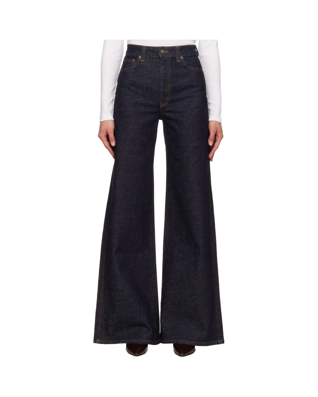Khaite Blue Dane Stretch Jeans