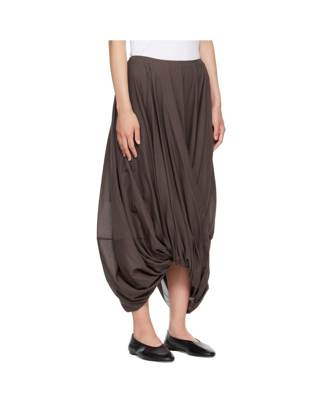 Totême Brown Cocoon Maxi Skirt