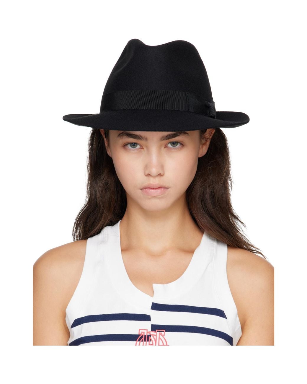 Jean Paul Gaultier Black Borsalino Hat