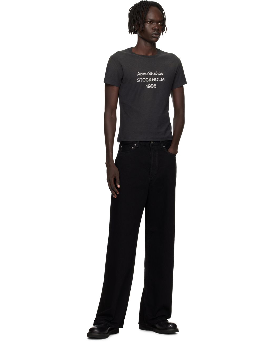 Acne Black Loose Fit 1981 Jeans for men